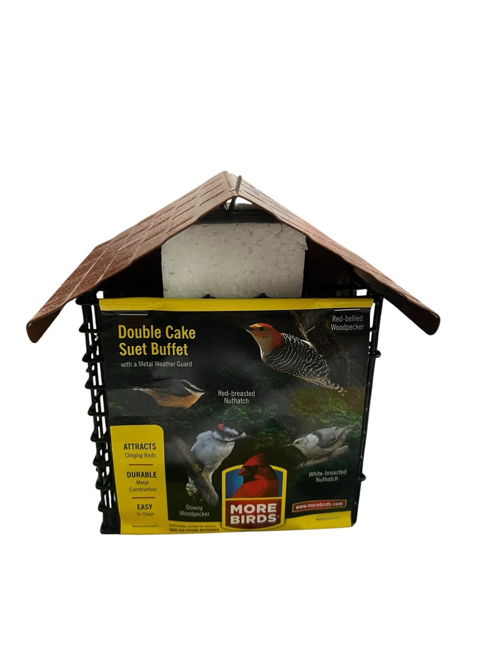 Double Cake Suet Buffet - Brown Roof